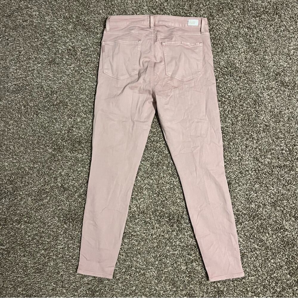 Paige Hoxton Ankle Double Vintage Jeans Blush Pink 30 - Picture 3 of 8